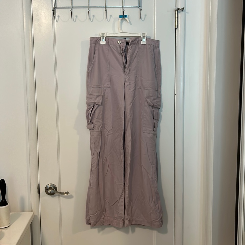 Forever 21 Purple Denim Utility Cargo Baggy Pants Size Medium